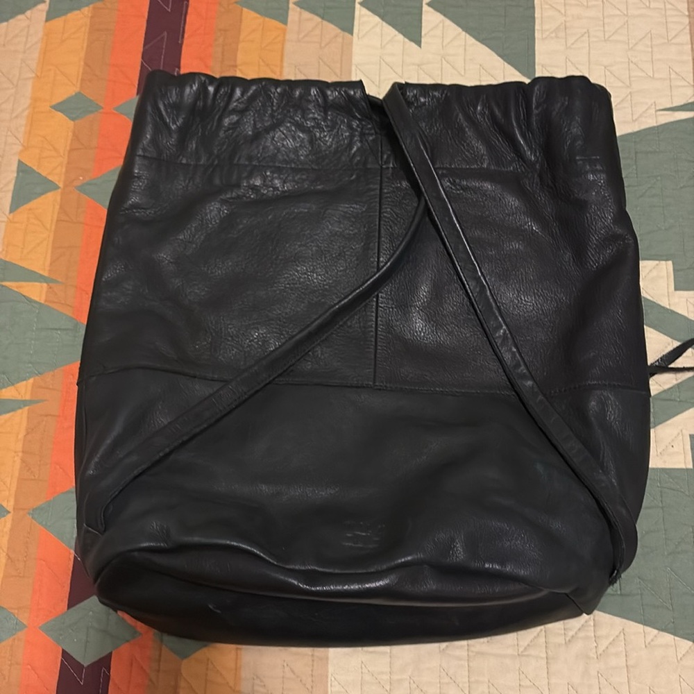 Will Leather Goods Drawst Sling Backpack Purse - Picture 2 of 4